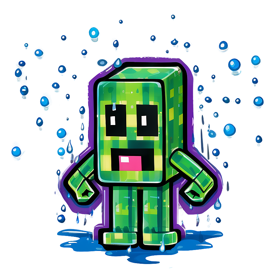 Creeper In Rain Png Mrd11 PNG Image