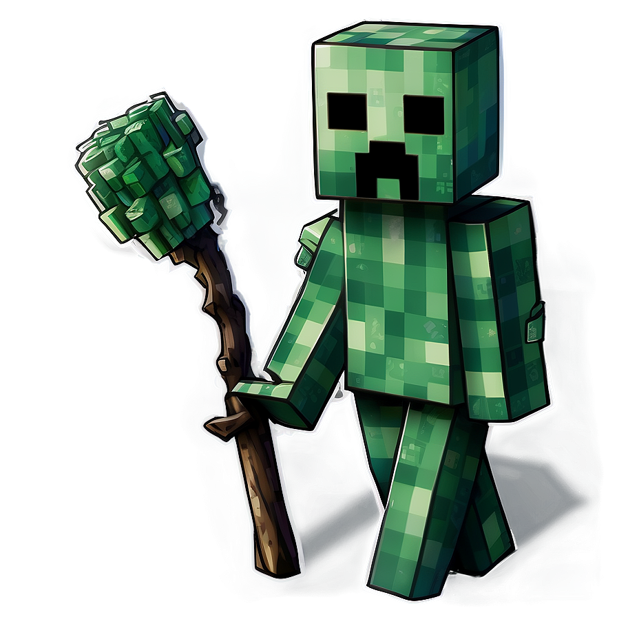 Creeper Minecraft Fan Art Png Jke PNG Image