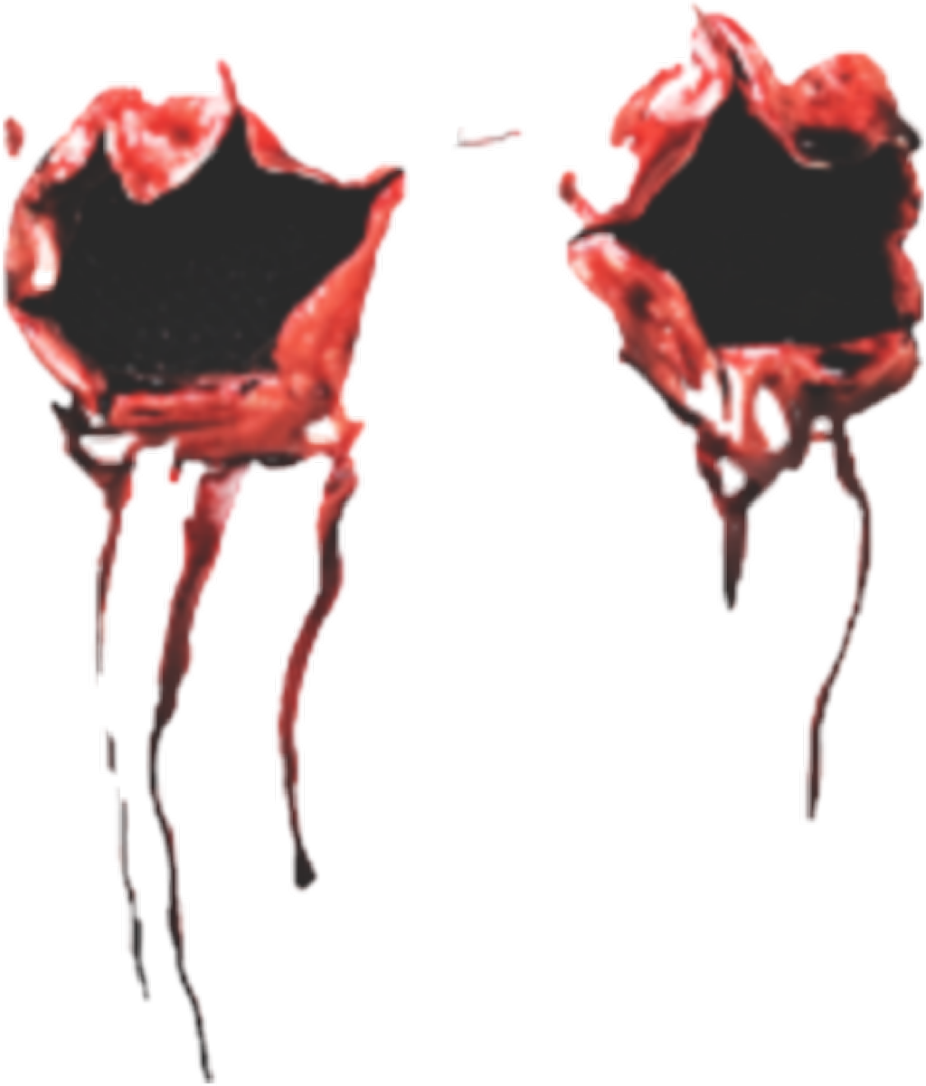 Creepy Bloody Eyes Illustration PNG Image