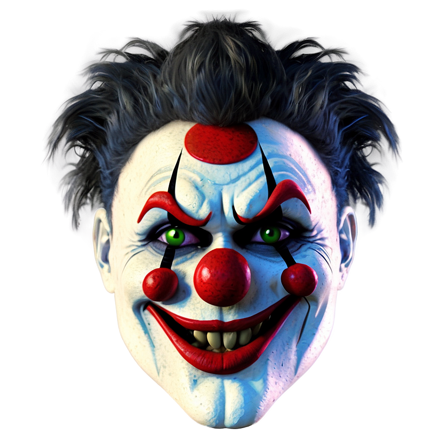 Creepy Clown Face Drawing Png Tea89 PNG Image