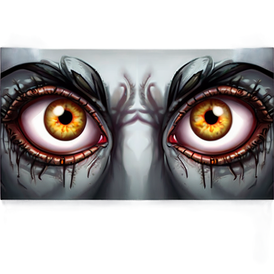 Creepy Eyes Illustration Png Ltc PNG Image