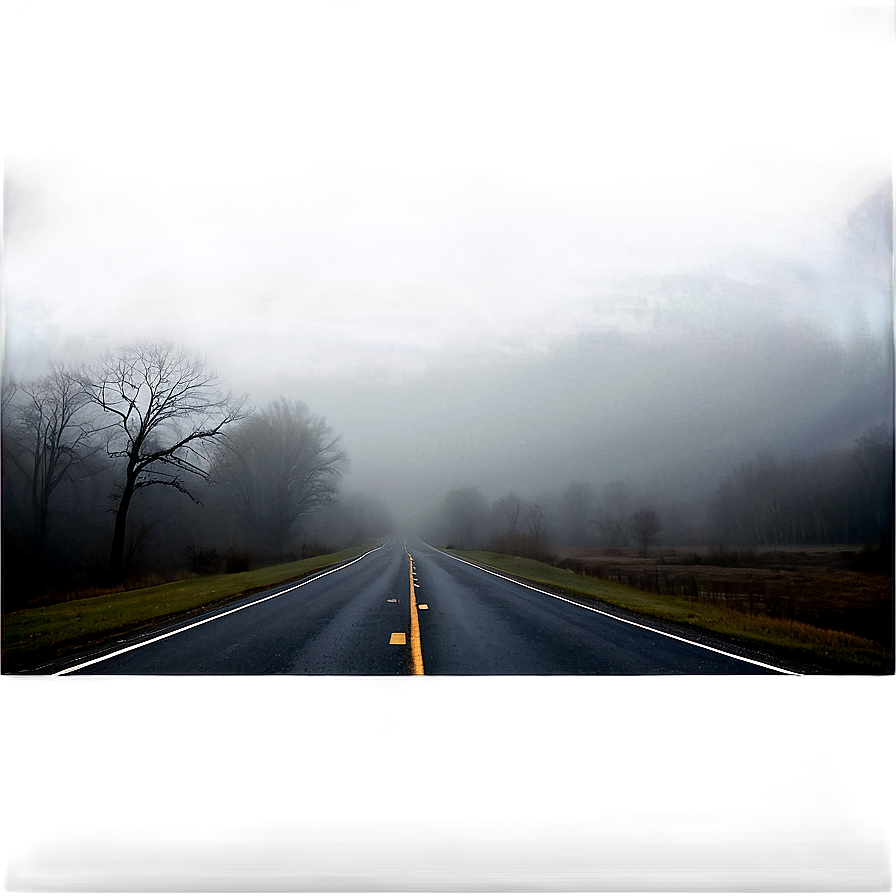 Creepy Foggy Road Png 74 PNG Image