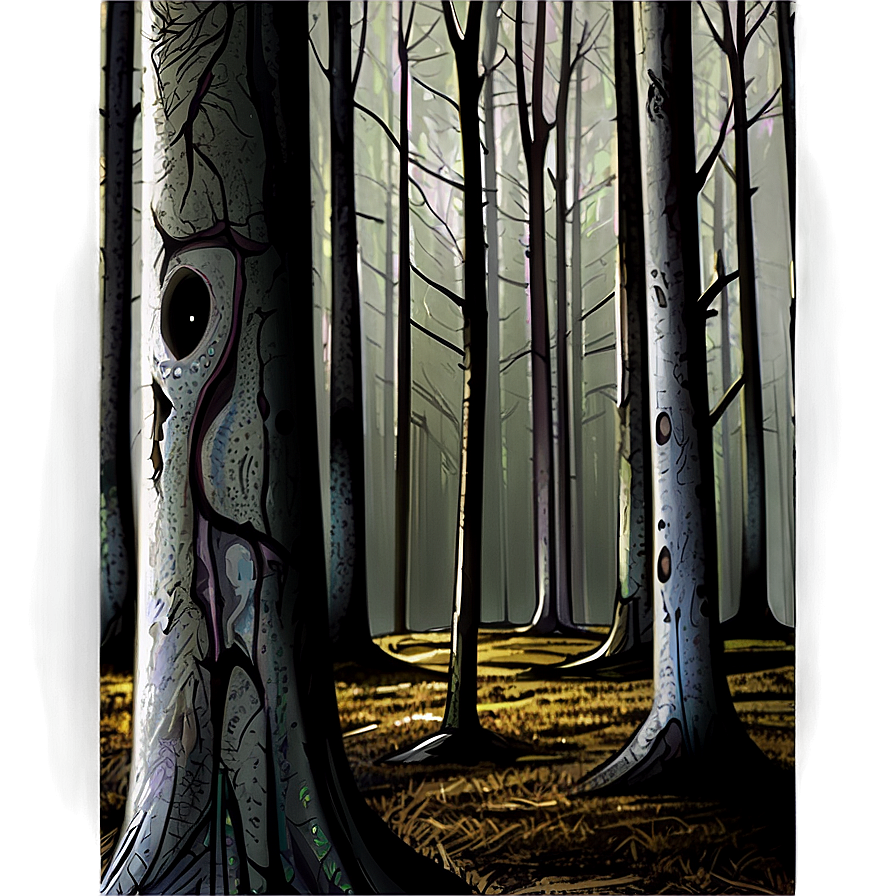 Creepy Forest Png 06202024 PNG Image