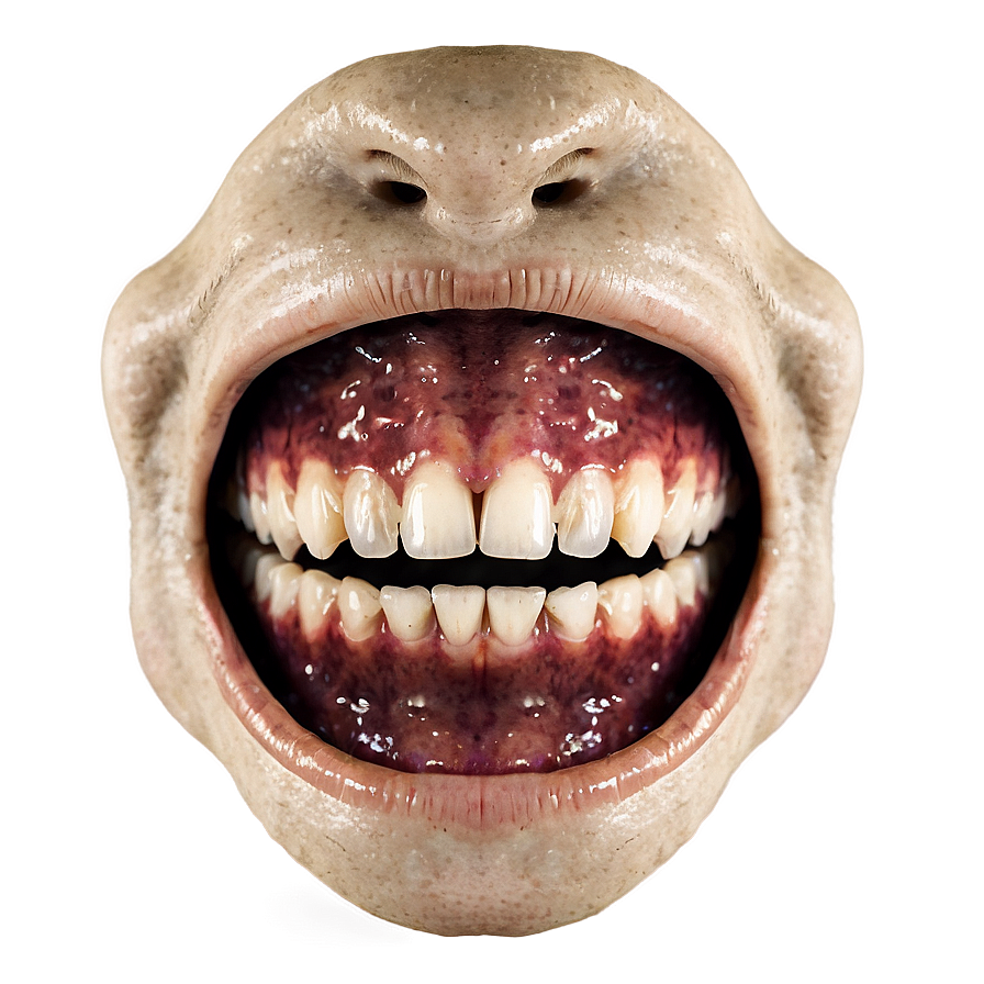 Creepy Grin Mouth Png Ibp PNG Image