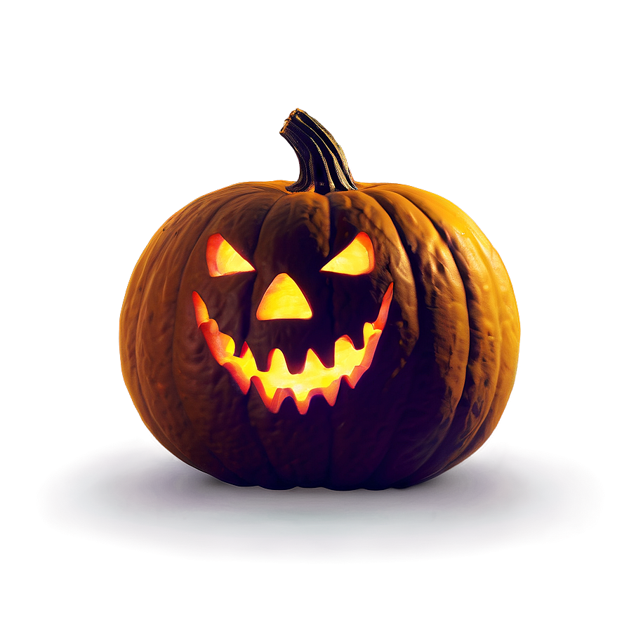 Creepy Grinning Jack-o'-lantern Png Wre PNG Image