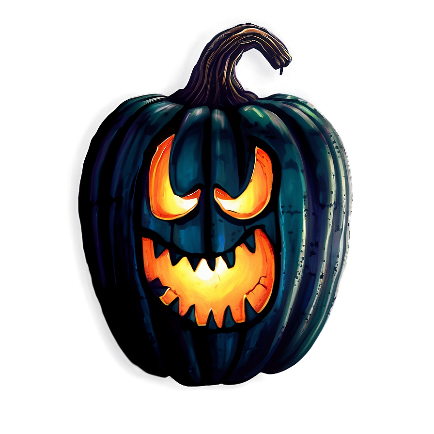 Creepy Jack O Lantern Art Png Dwn PNG Image