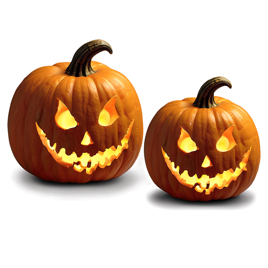 Creepy Jack-o'-lantern Pumpkin Png Pqm PNG Image