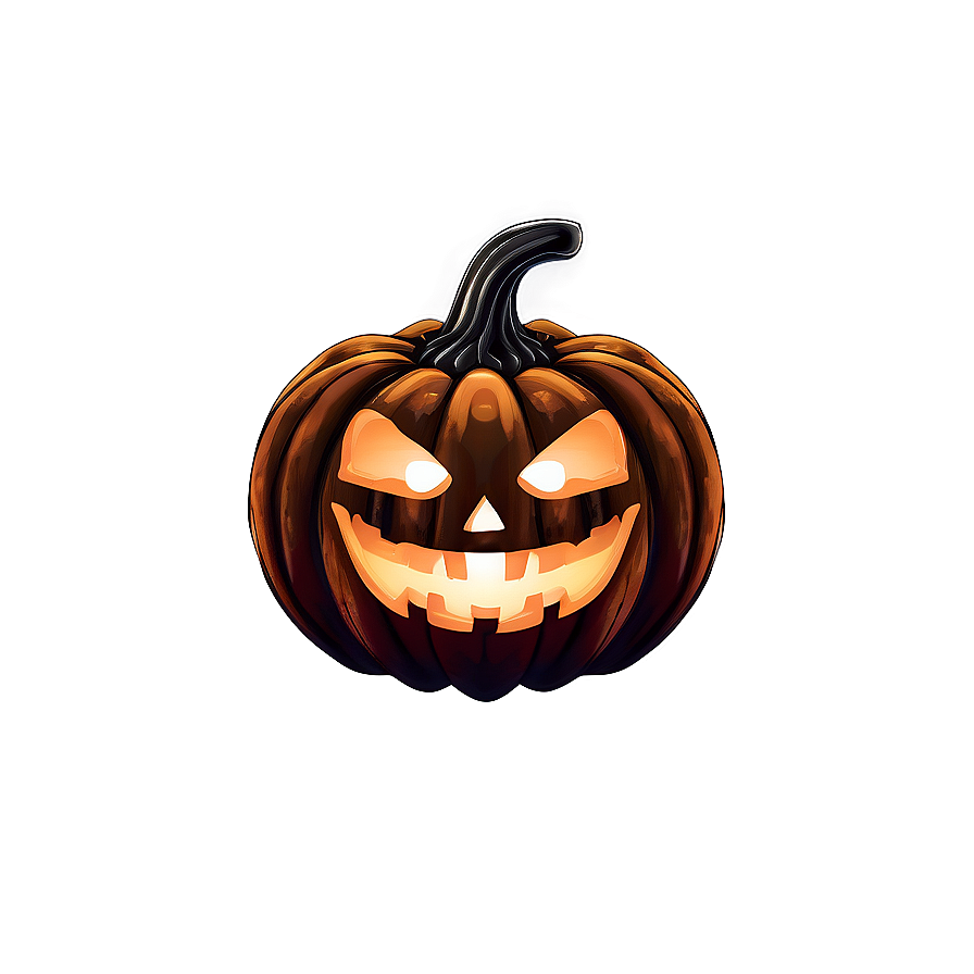 Creepy Jack-o'-lantern Pumpkin Png Uet17 PNG Image