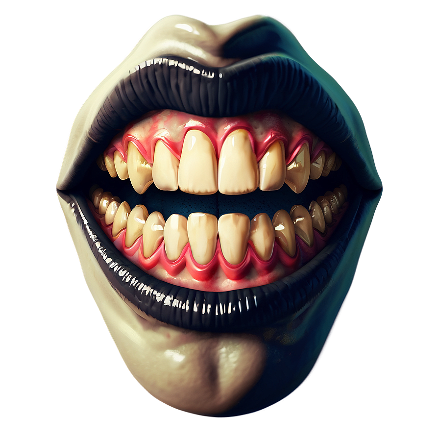 Creepy Mouth Illustration Png 35 PNG Image