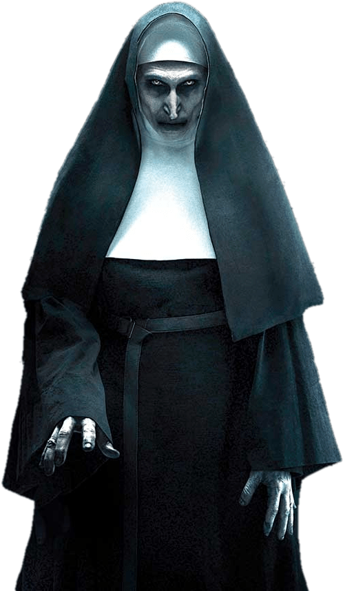 Creepy_ Nun_ Figure PNG Image