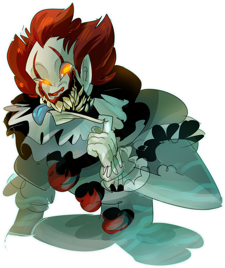 Creepy Pennywise Artwork PNG Image