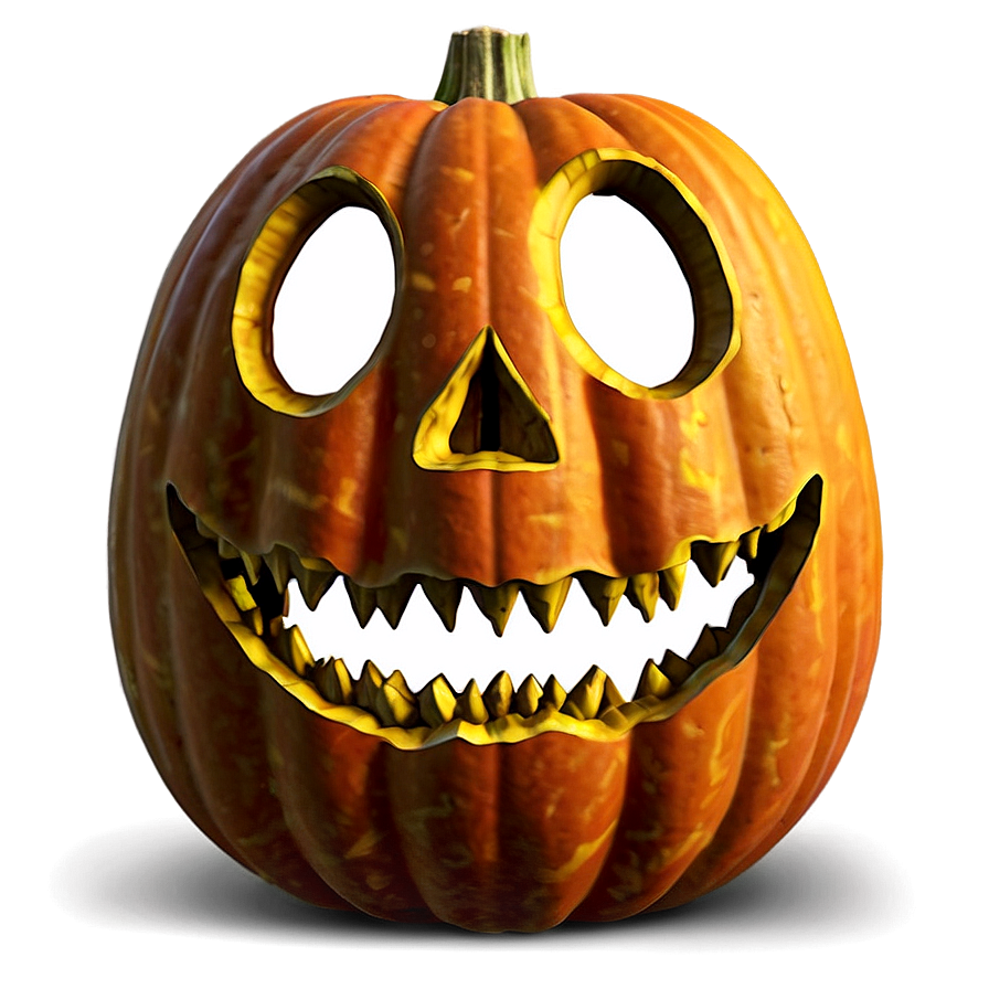 Creepy Pumpkin Face Png Trp PNG Image