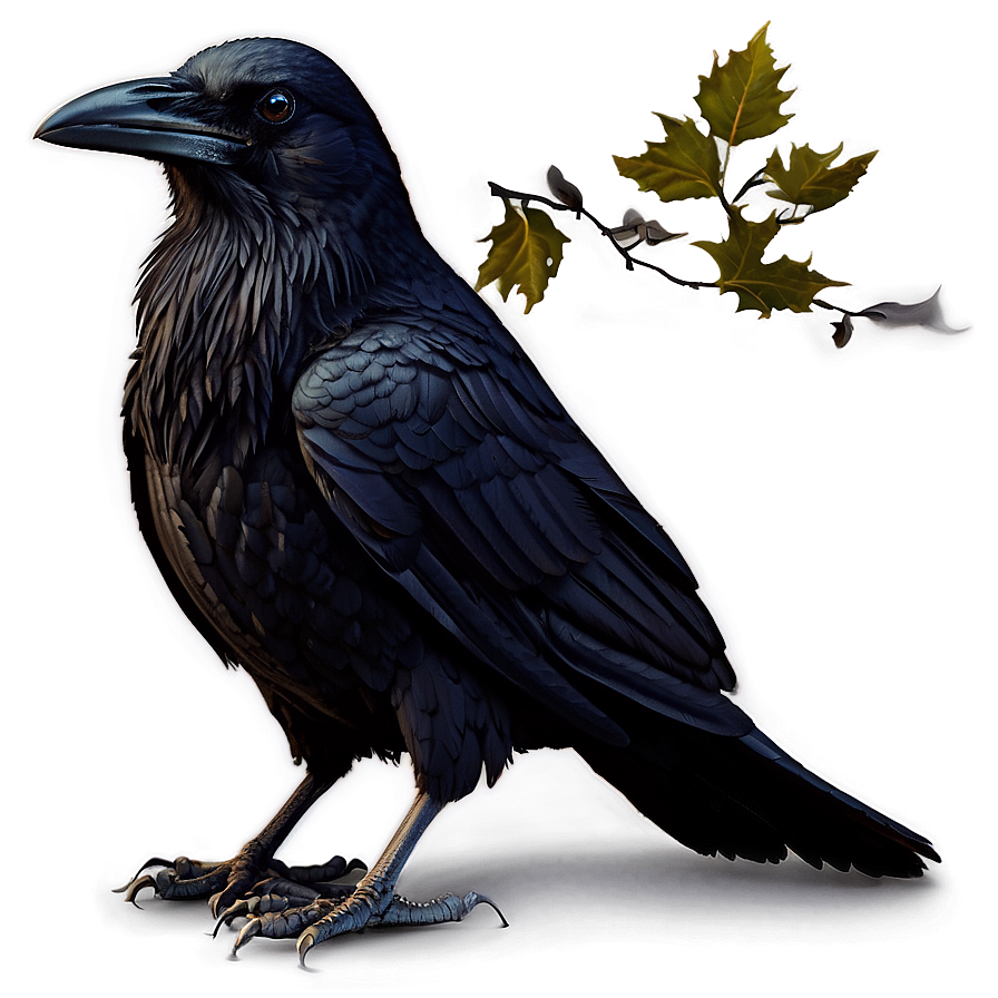 Creepy Raven Png Pqu PNG Image