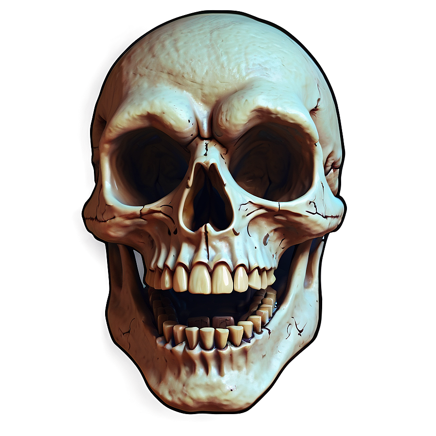 Creepy Skull Face Drawing Png Tnc73 PNG Image