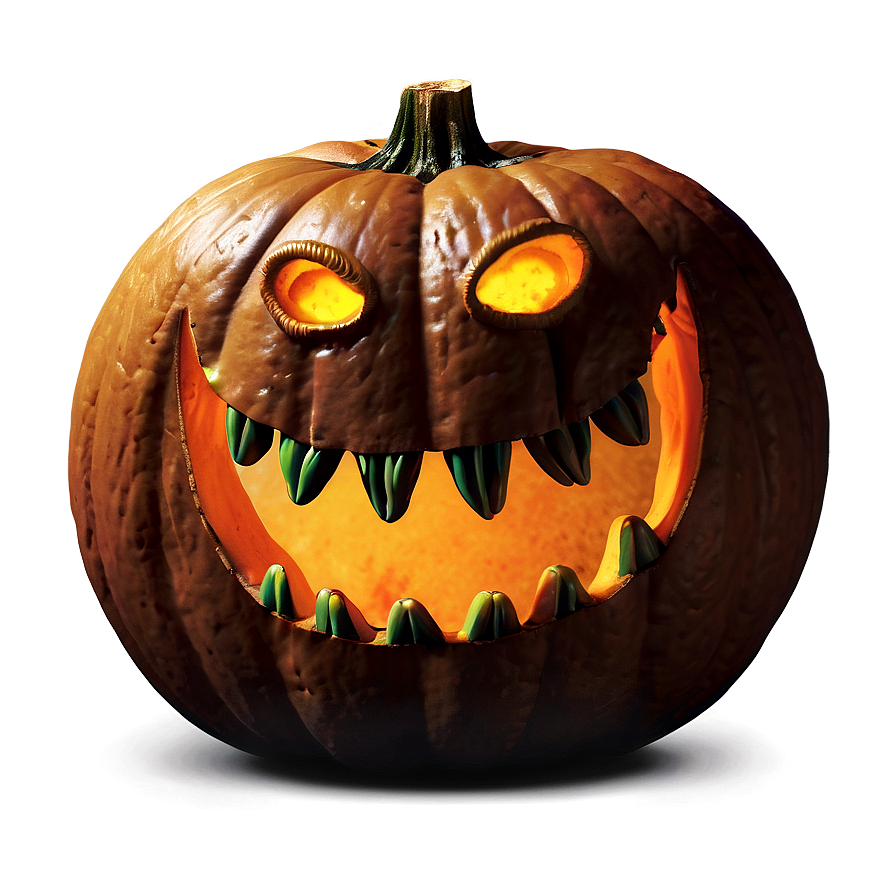 Creepy Smiling Pumpkin Png 05242024 PNG Image