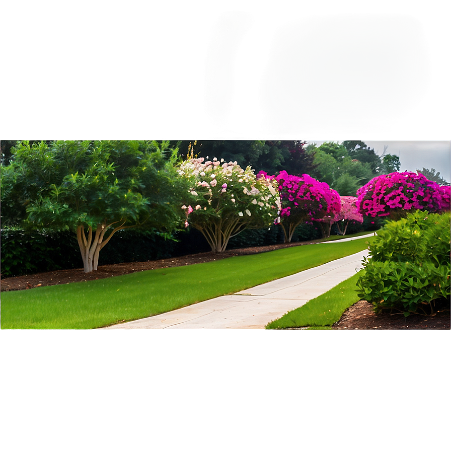 Crepe Myrtle Pathway Edge Png Hog24 PNG Image