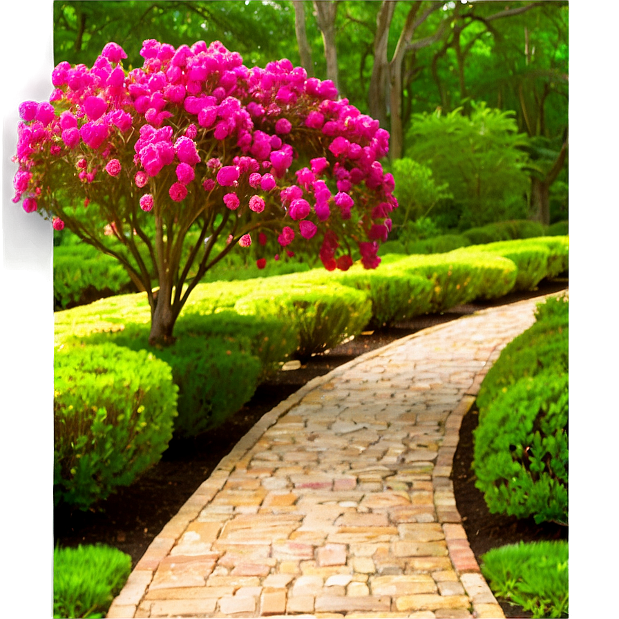 Crepe Myrtle Pathway Edge Png Kdn58 PNG Image