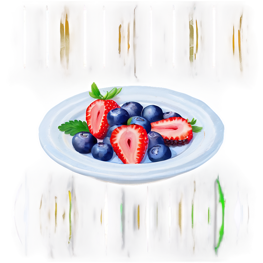 Crepes With Berries Breakfast Png Kap PNG Image