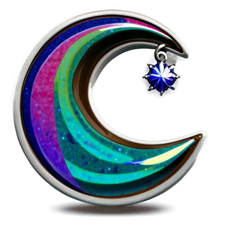 Crescent Moon Charm Png Bjs34 PNG Image