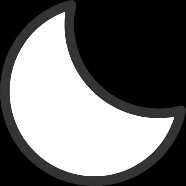 Crescent Moon Graphic PNG Image