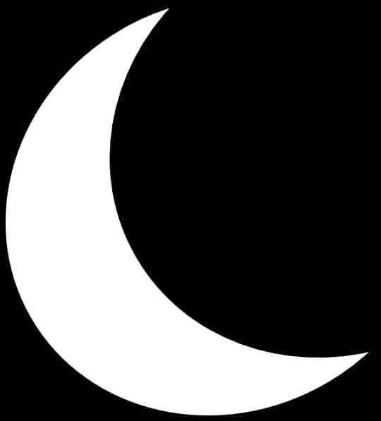 Crescent Moon Icon PNG Image