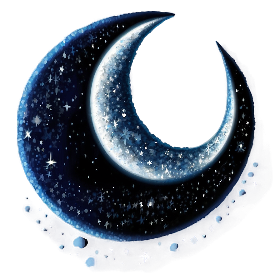 Crescent Moon Illustration Png 81 PNG Image