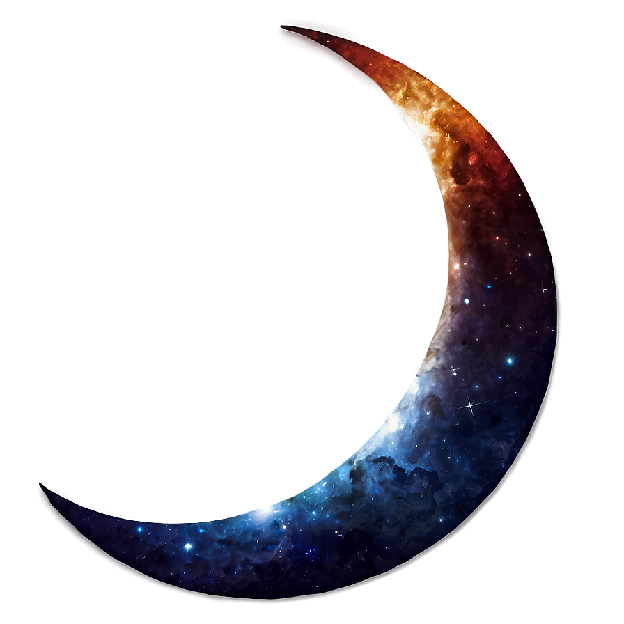 Crescent Moon In Space Png 05212024 PNG Image