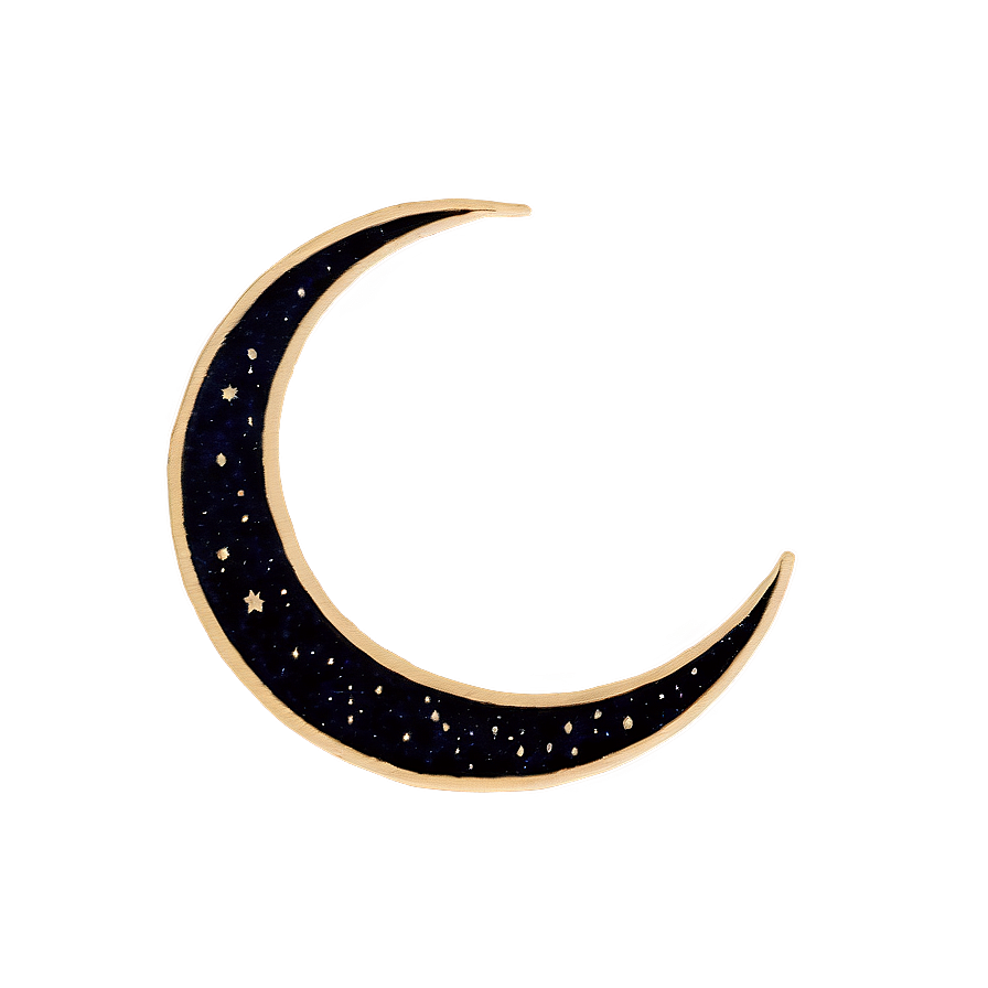 Crescent Moon Outline Png Tdx PNG Image