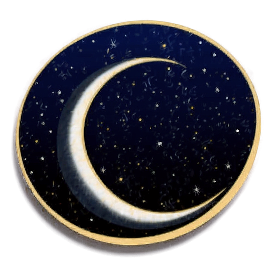 Crescent Moon Silhouette Png Vce PNG Image