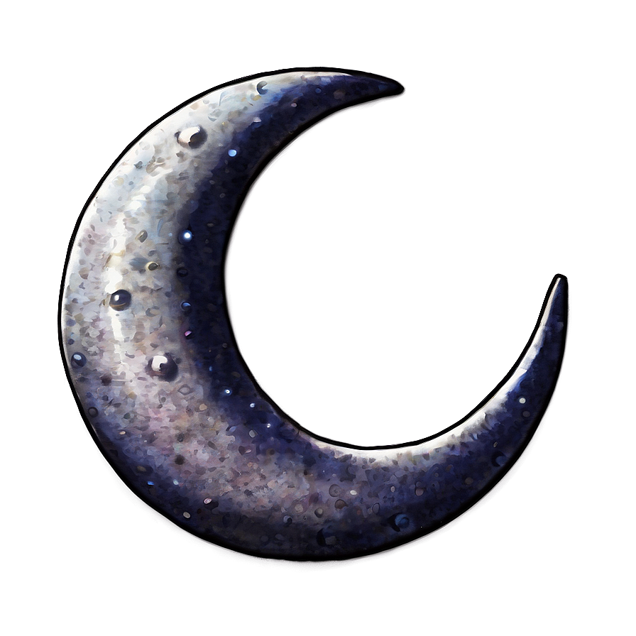 Crescent Moon With Eyes Png 62 PNG Image