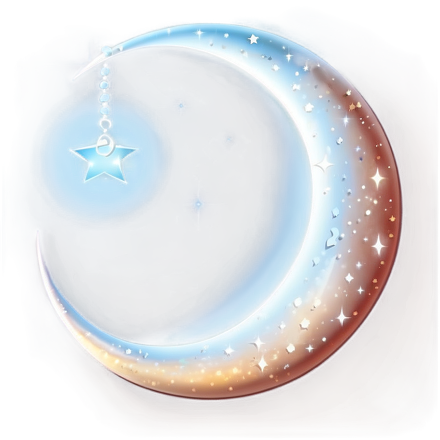 Crescent Moon With Stars Png Bfu PNG Image