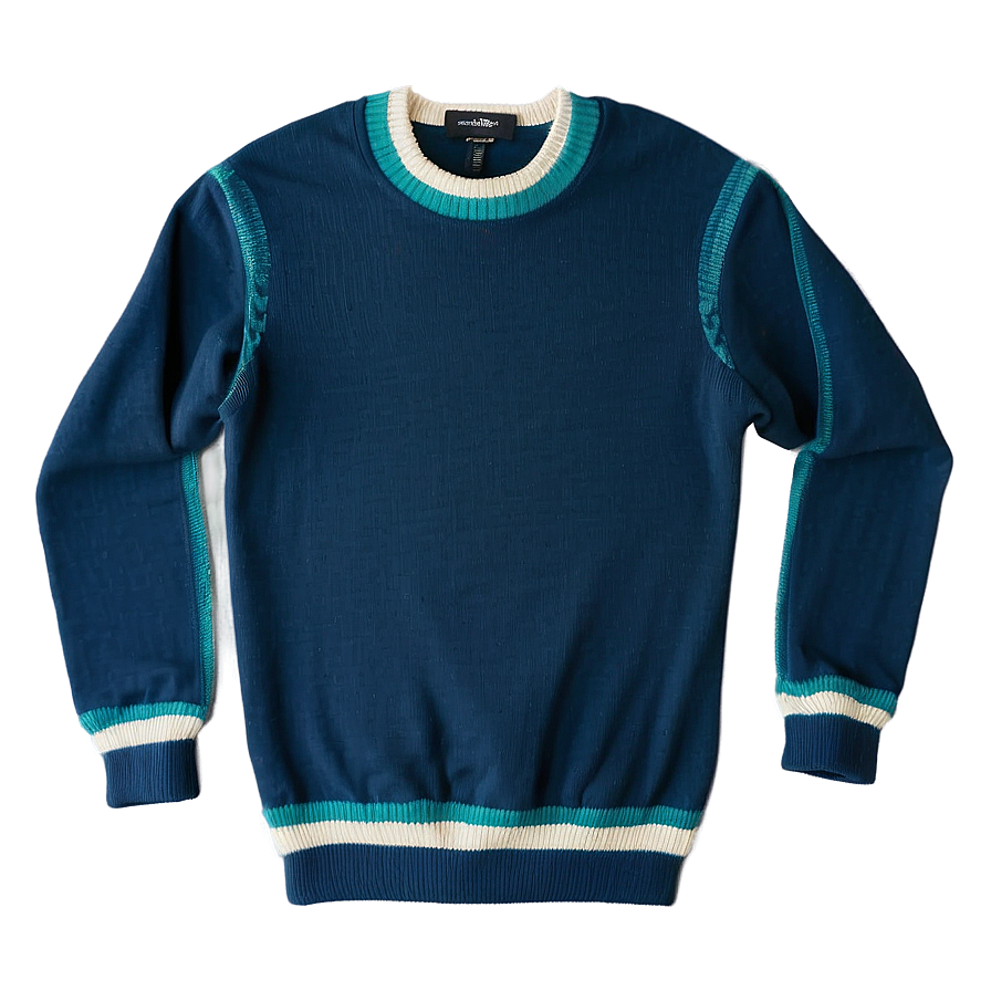 Crewneck Sweater With Elbow Patches Png Rtm37 PNG Image