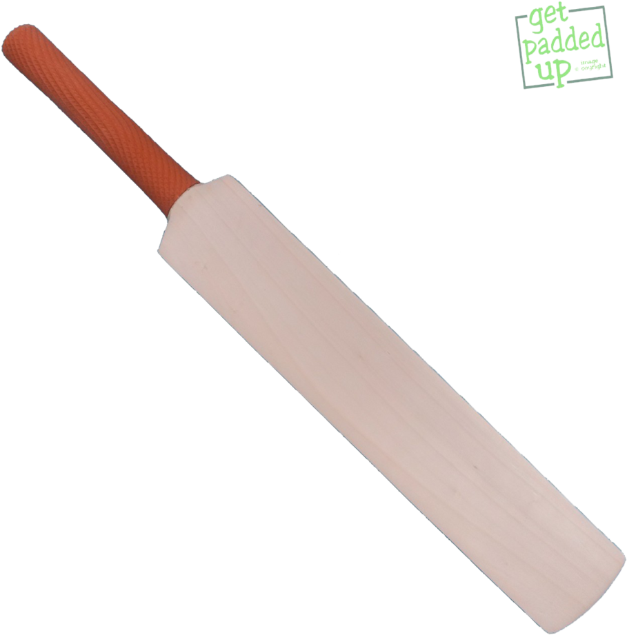 Cricket Bat Isolatedon Blue Background PNG Image