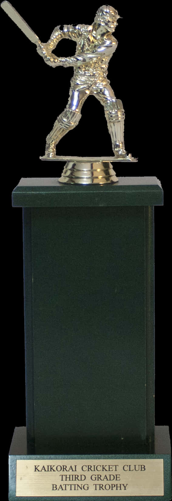 Cricket Batting Trophy Award PNG Image