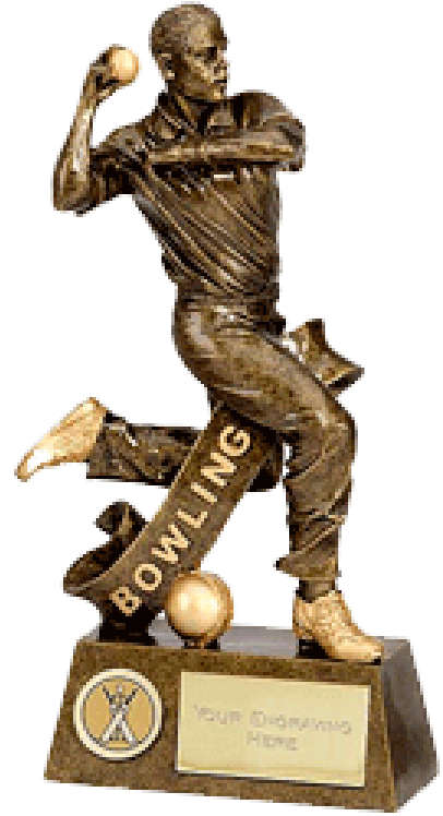 Cricket Bowling Trophy PNG Image