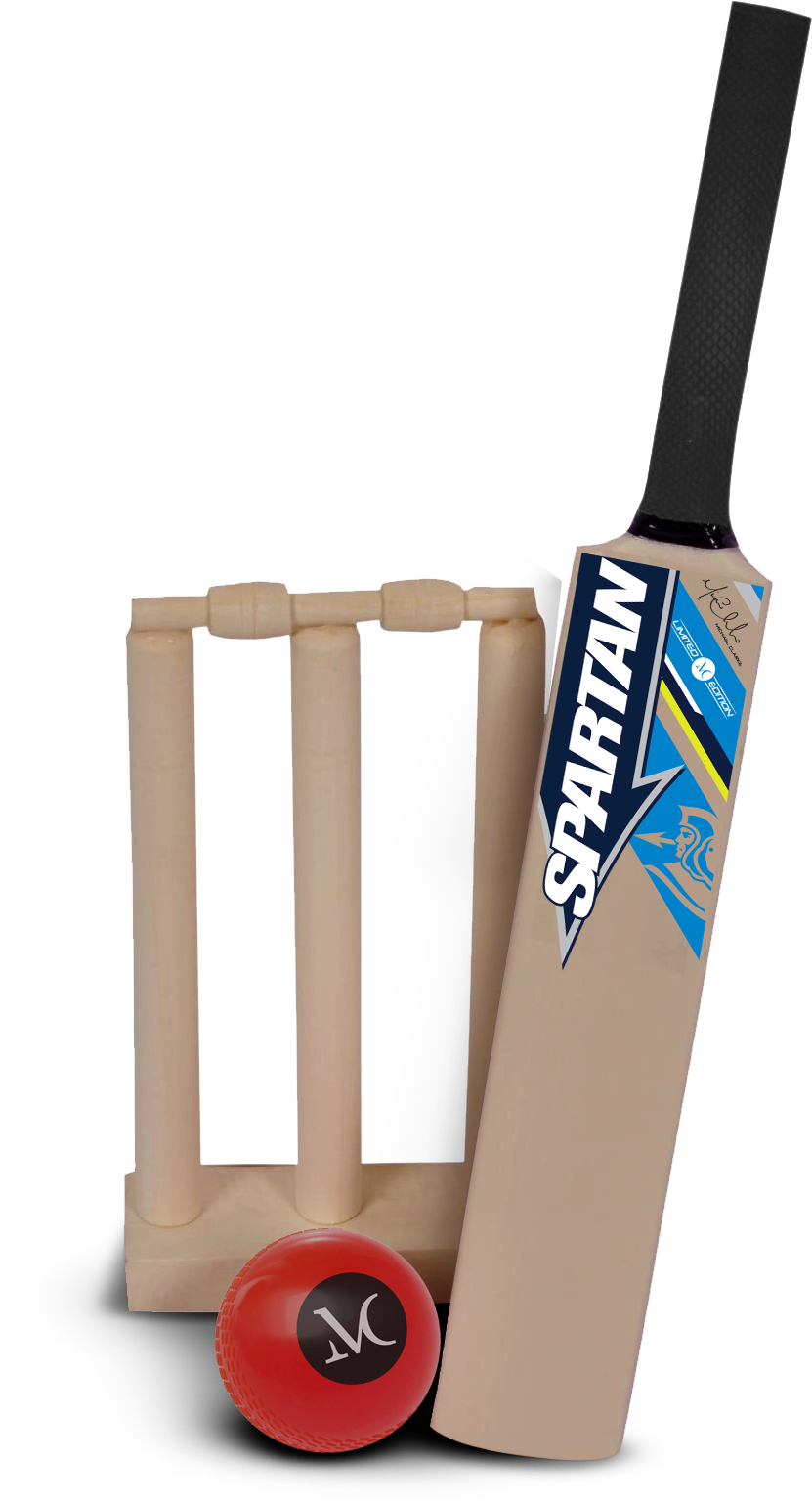 Cricket Equipment Setup PNG Image