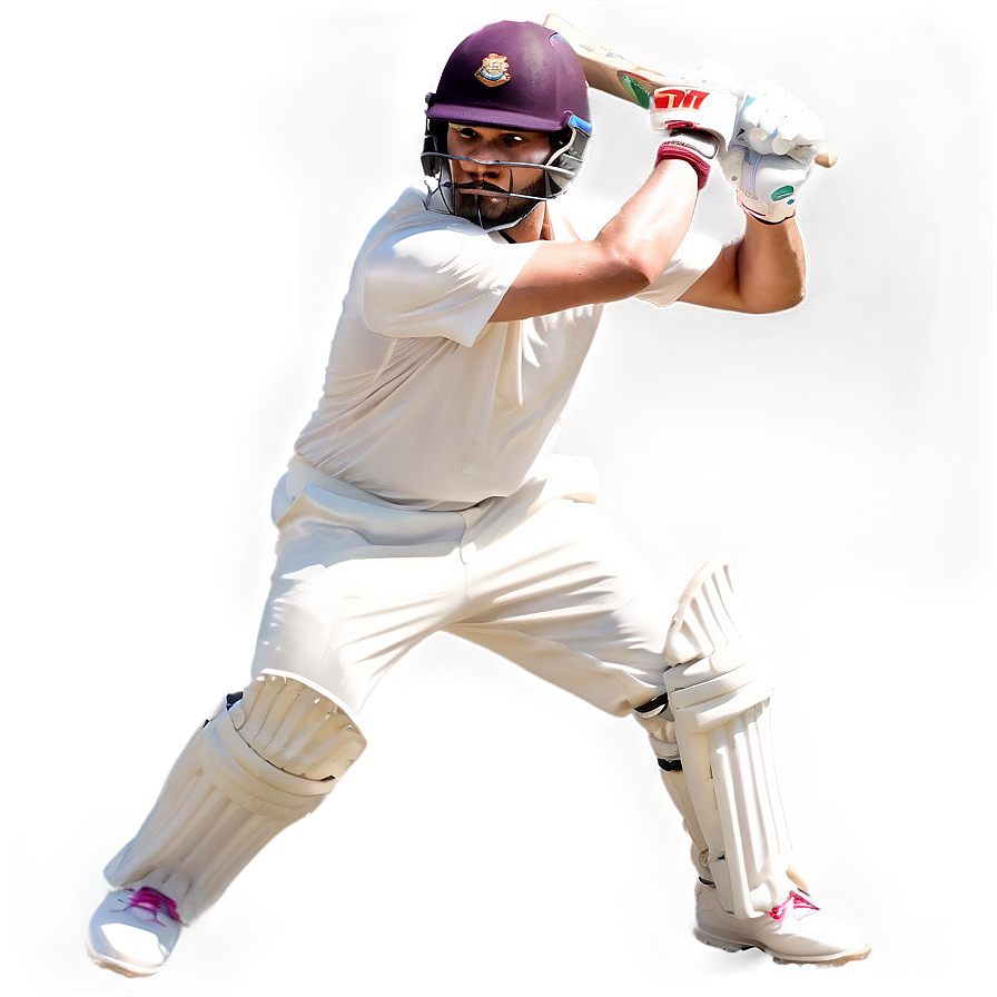 Cricket Player Action Shot Png Ooh32 PNG Image