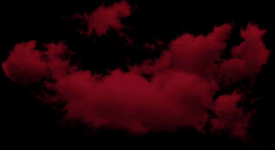 Crimson Clouds Abstract PNG Image