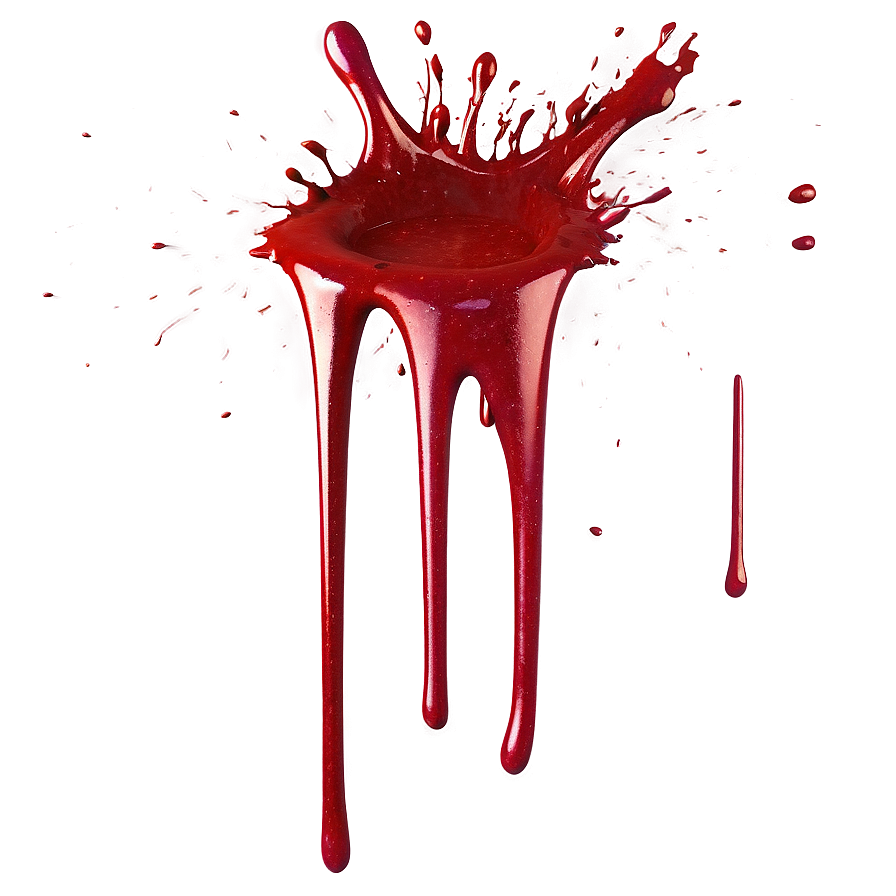 Crimson Flows: Blood Splatter Effect Png Dtt14 PNG Image