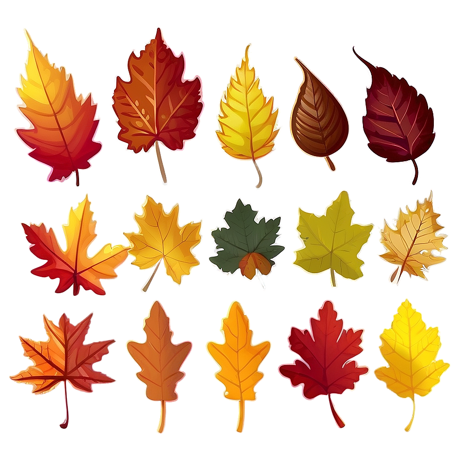 Crisp Fall Leaves Png Vgs PNG Image