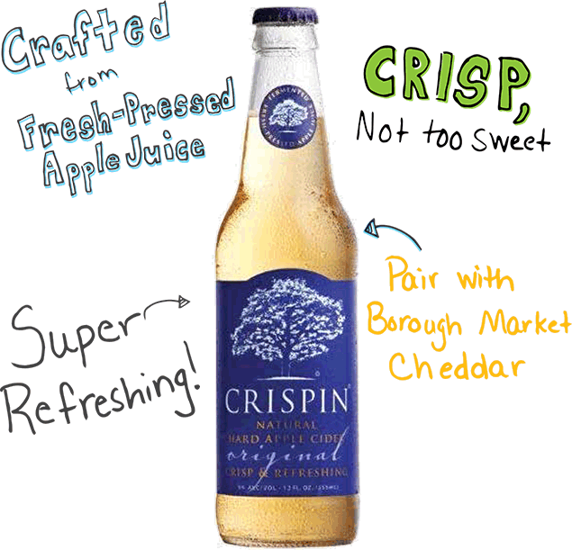 Crispin Natural Hard Apple Cider Advert PNG Image