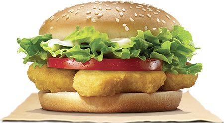 Crispy Chicken Burger PNG Image