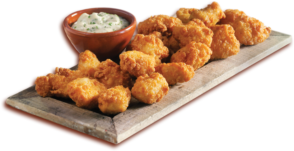 Crispy Chicken Nuggetswith Dipping Sauce PNG Image