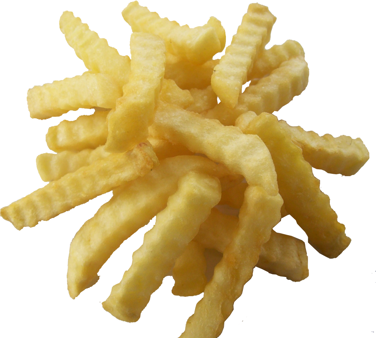 Crispy Crinkle Cut Fries PNG Image