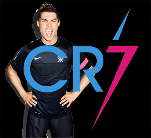 Cristiano Ronaldo C R7 Brand Pose PNG Image