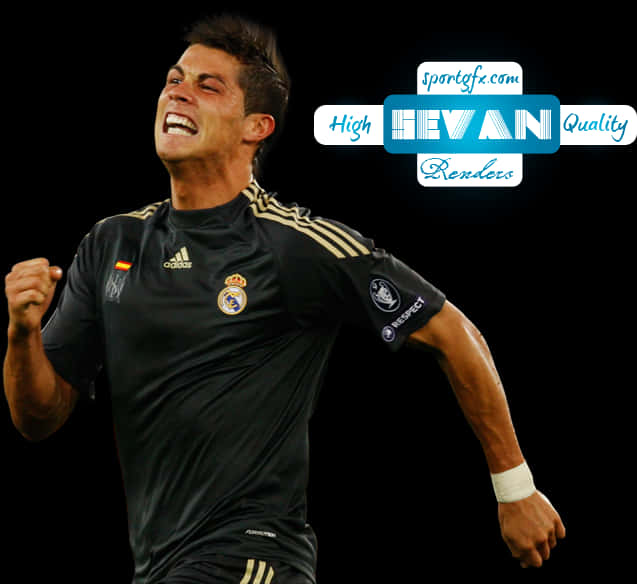 Cristiano Ronaldo Celebration Real Madrid PNG Image