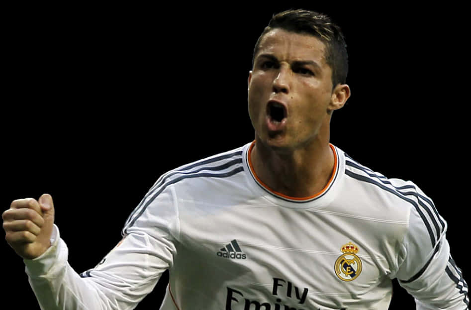 Cristiano Ronaldo Celebration Real Madrid PNG Image