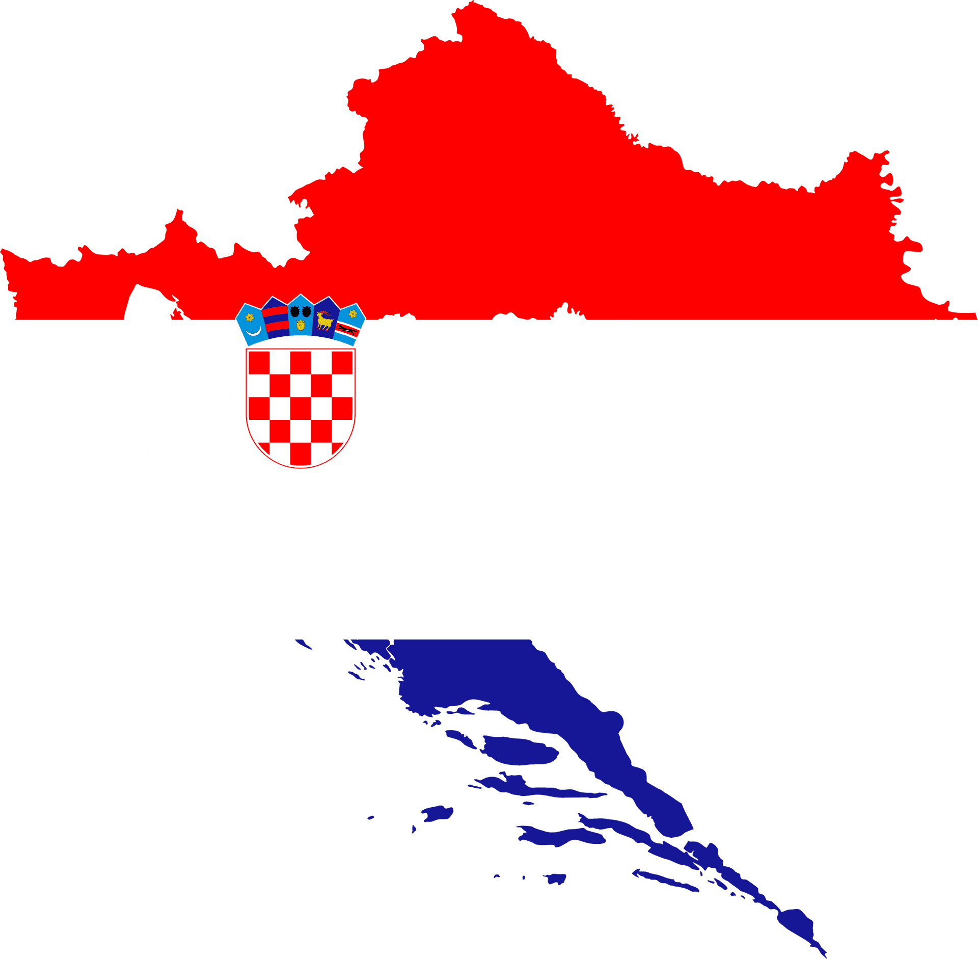 Croatia Mapwith Flagand Coatof Arms PNG Image