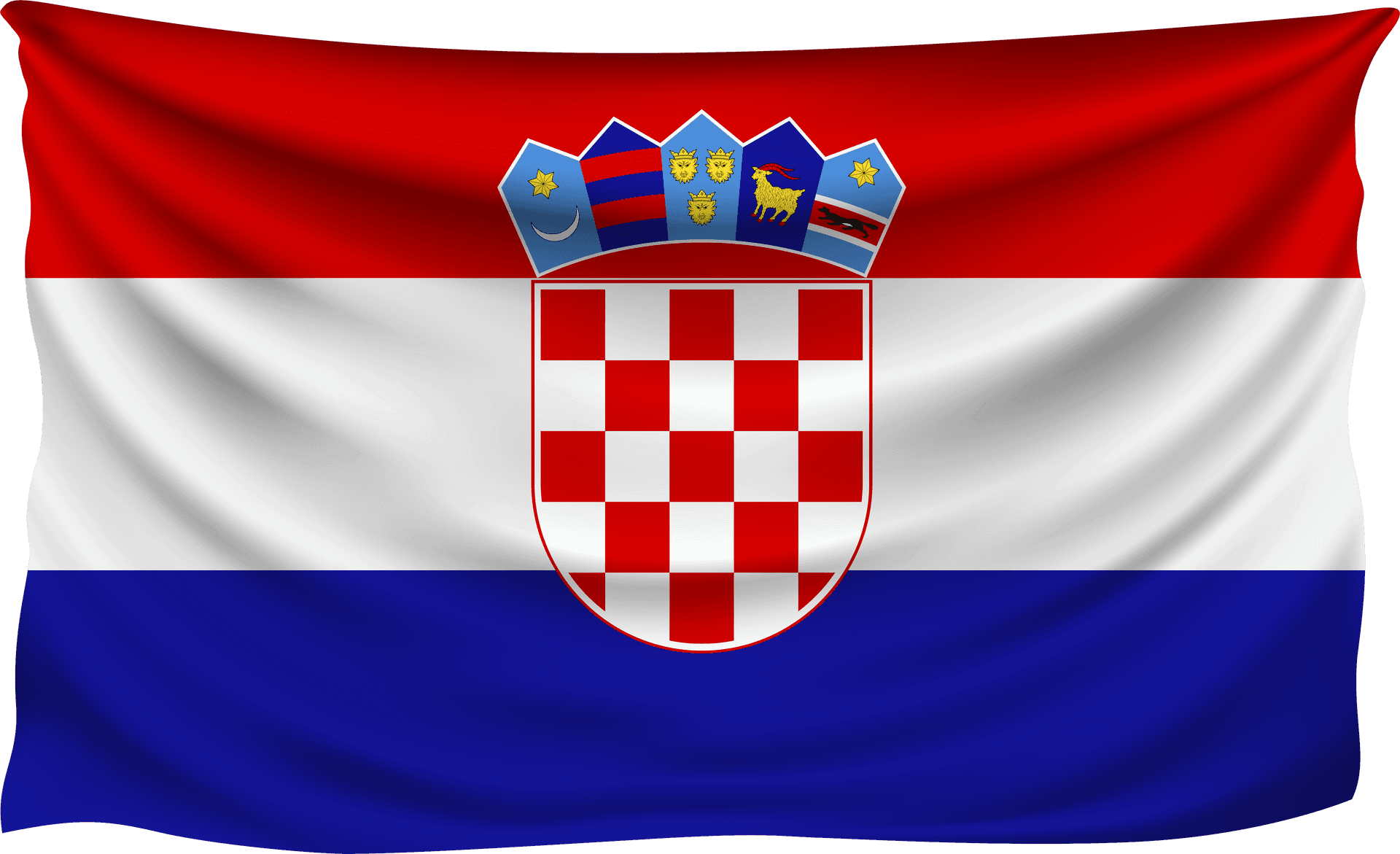 Croatian National Flag PNG Image