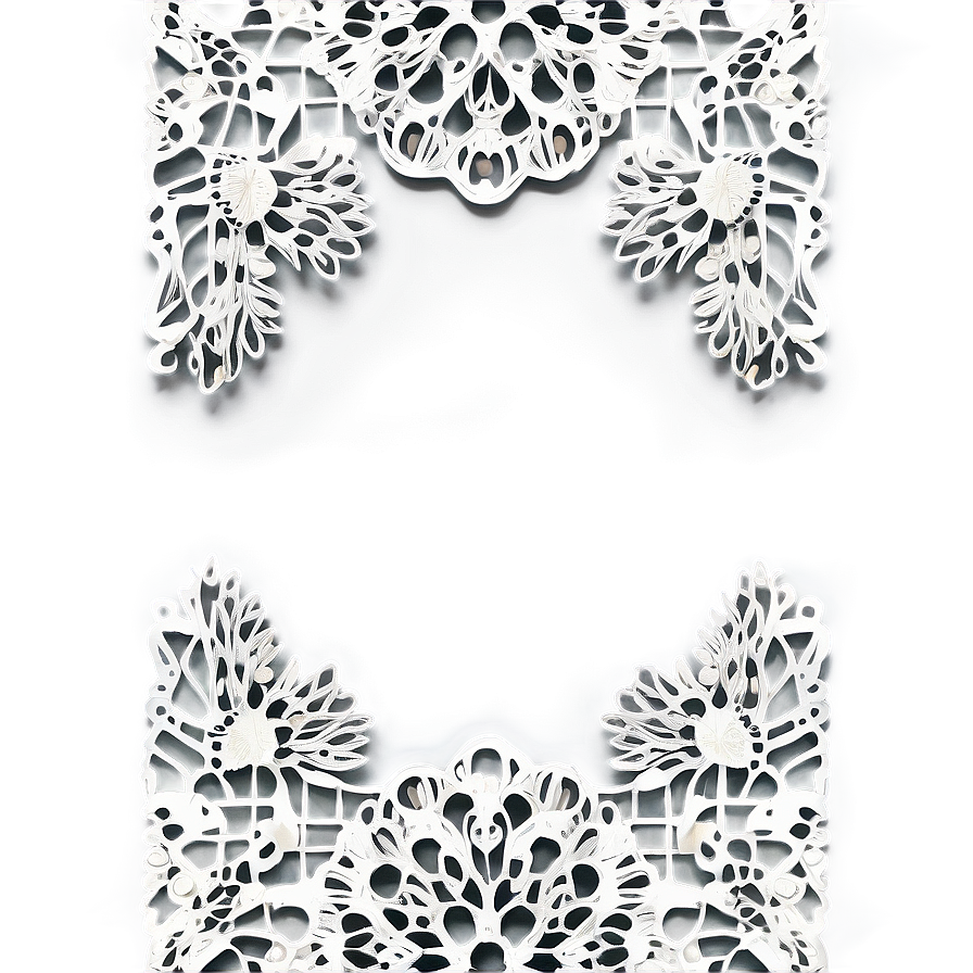 Crochet Doily Border Png Qxl PNG Image